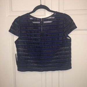 Guess Tops - Guess Striped Crop Top Guess Tops - Guess Striped Crop Top